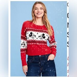 Old Navy x Disney Mickey Mouse SoSoft Fair Isle Sweater